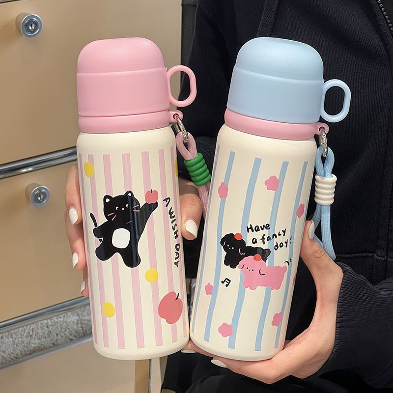 智能显温保温杯女可爱高颜值杯子