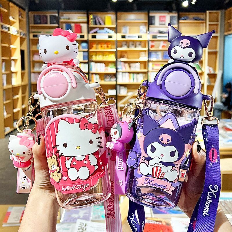 库洛米儿童水杯上学专用夏天女生