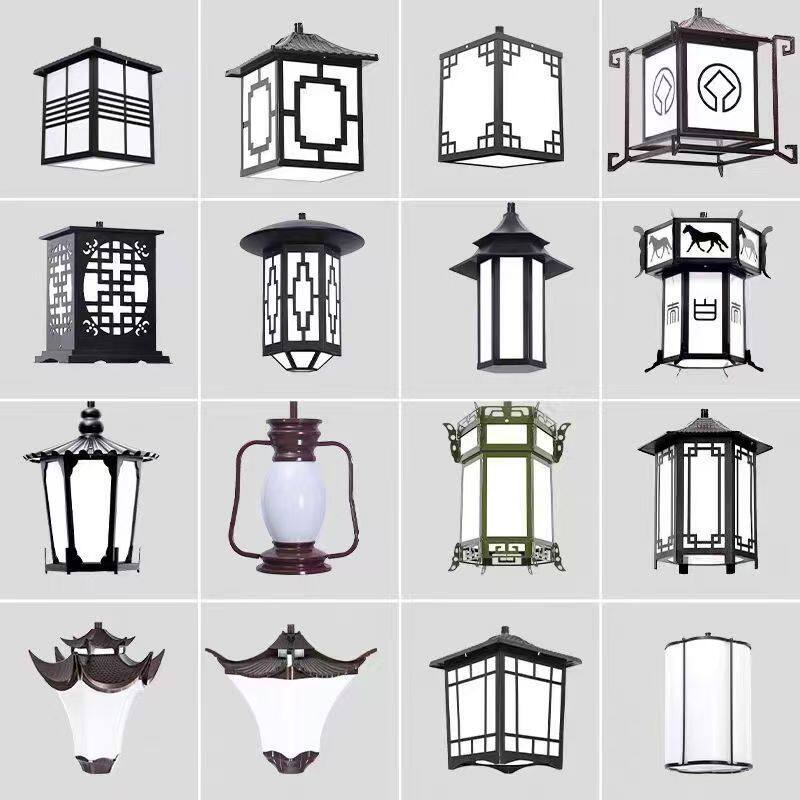 太阳能中式仿古庭院灯小区公园户外防水景观工程公园太阳能景观灯