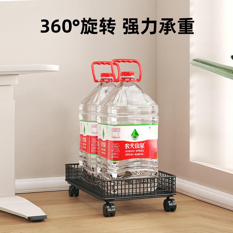 家用电脑主机托架可移动台式托盘支架办公室带滑轮机箱底座置物架