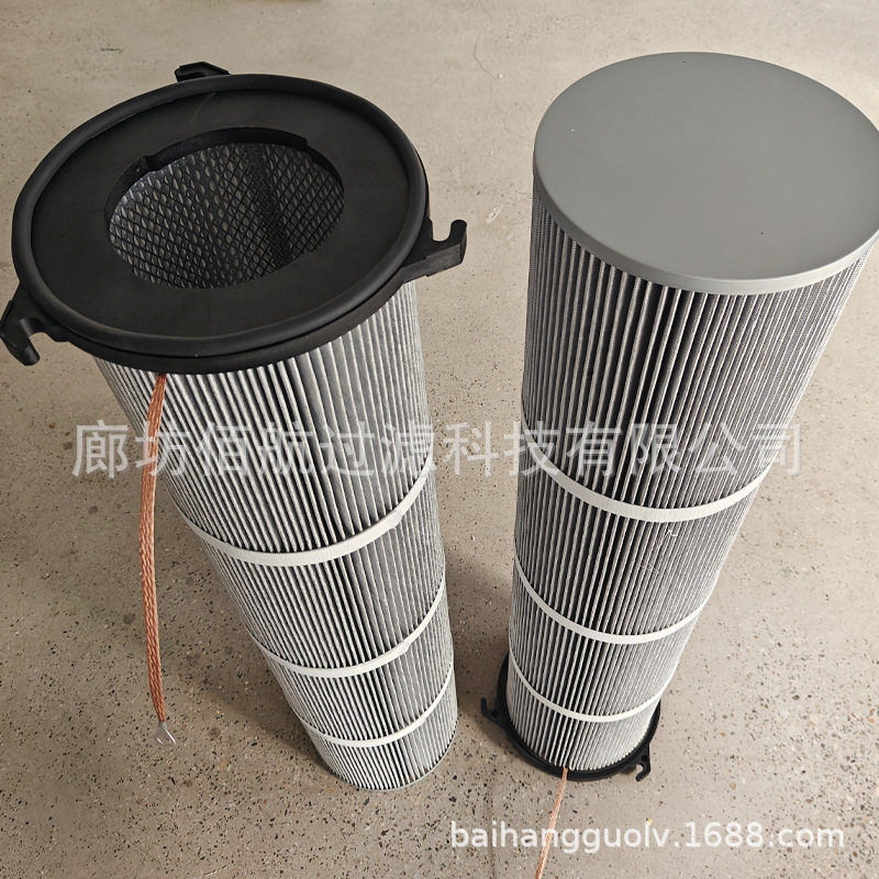 批发三耳防静电滤筒240*1000空气净化器滤网聚酯纤维覆膜除尘