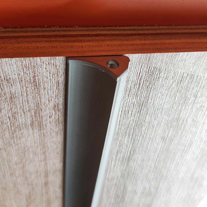 0A弧形明装45度斜发光LED铝合金灯条免开槽层板灯带橱柜衣柜酒展