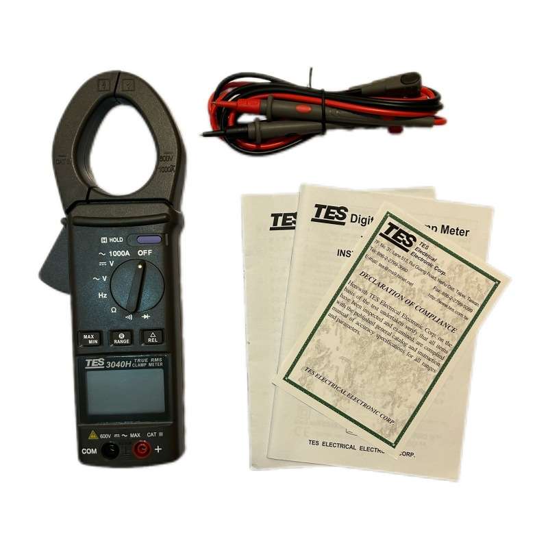 TES-3040H泰仕数字交直流电压钳形表高精度自动换挡数显钳形表