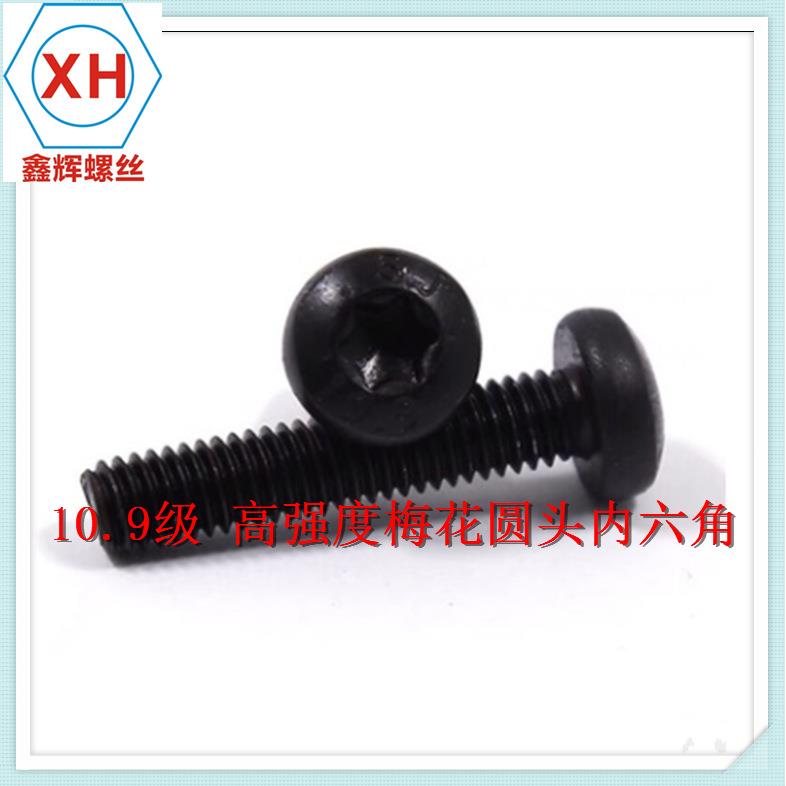 10.9级 防盗螺丝 高强度梅花孔圆头内六角螺钉GB2672 M3