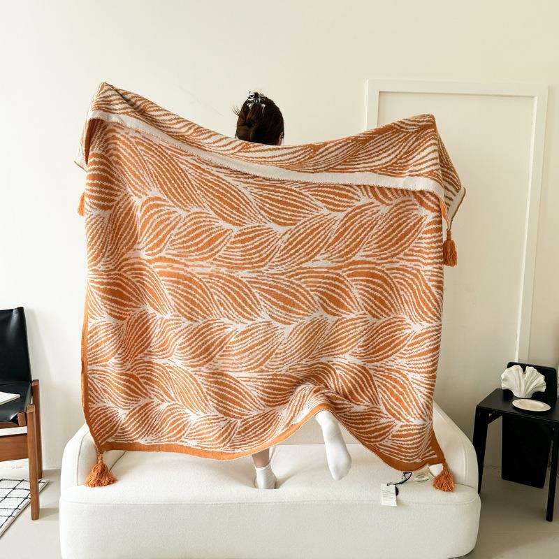 轻奢头等舱航空毯高级感客厅沙发办公室午睡空凋盖毯车载毯子秋冬