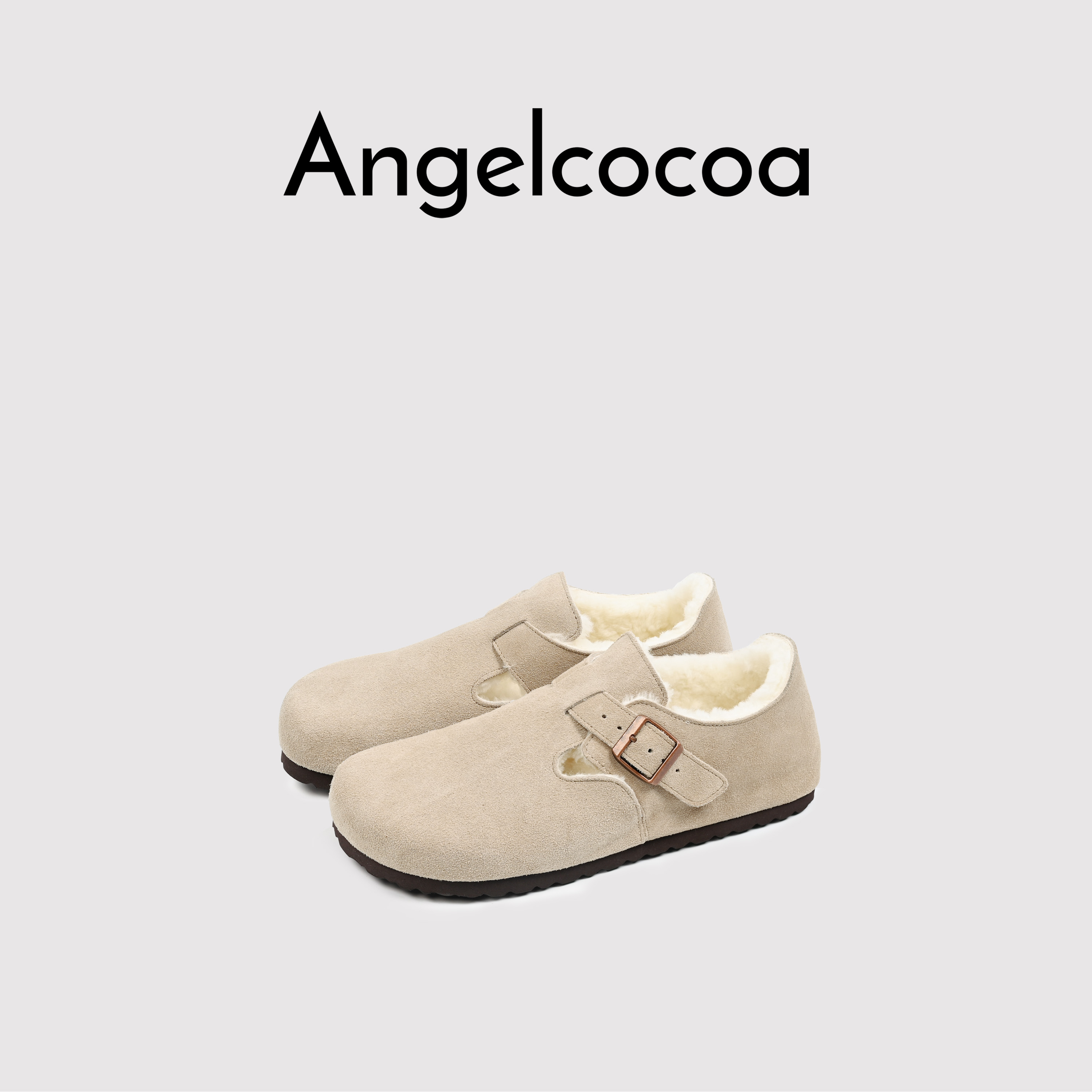 日本Angelcocoa羊毛秋冬款勃肯鞋