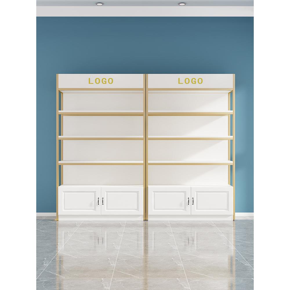 货架展示架多层货柜置物架美容院产品展柜陈列柜护肤化妆品展示柜