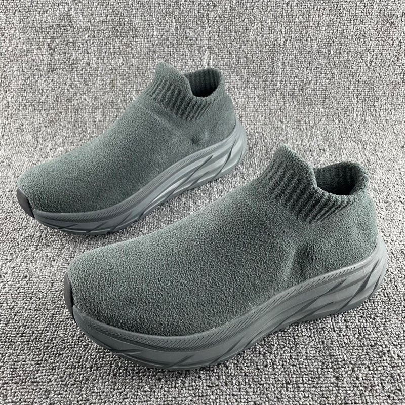 外贸男鞋绒面加毛冬季保暖棉鞋高帮厚底防滑耐磨情侣鞋宽脚休闲鞋