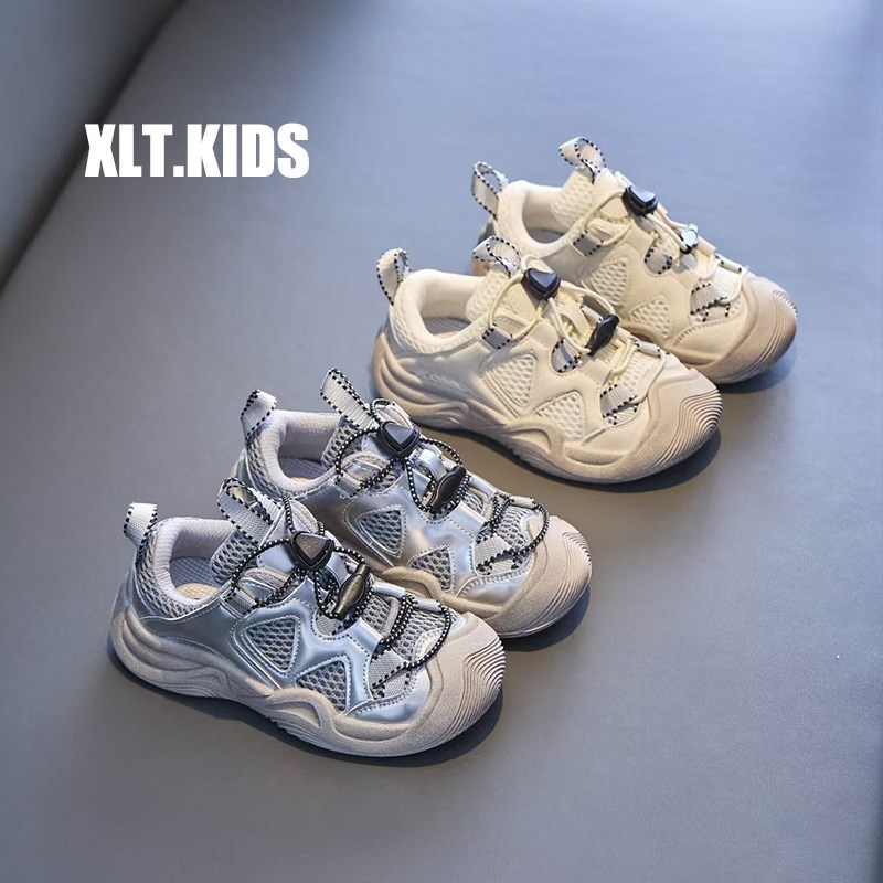 儿童单网运动鞋2025夏季新款男童登山鞋网面透气女童夏鞋缕空网鞋