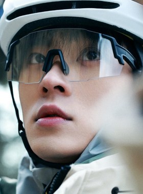 户外运动公路自行车无框骑行眼镜个性登山跑步防风连体墨镜男女潮