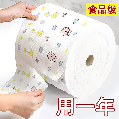 一次性干湿两用不沾油厨房抹布