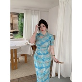 旗袍微胖显瘦气质连衣裙 愿作南游 babes 复古国风改良新中式