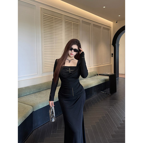 B-babes【复古千禧】大码胖MM荡领抹胸打底衫上衣女修身显瘦内搭