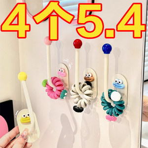 发圈发箍收纳架卫生间发饰发夹皮筋头绳挂钩发绳首饰品收纳神器