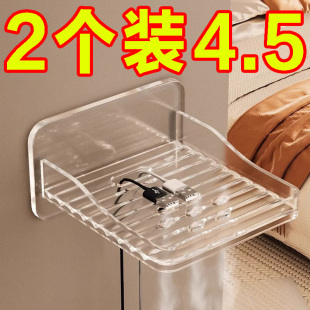 墙上壁挂置物架监控摄像头免钉支架免打孔室内外家用壁装 托架子