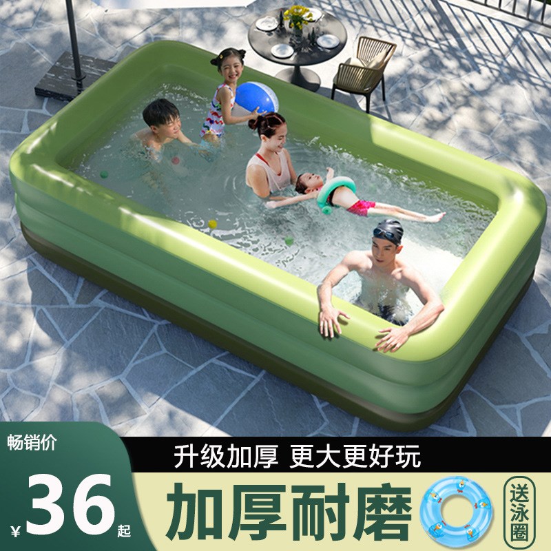 充气游泳池家用大号o加厚户室外儿童婴儿宝宝游泳水池小朋友游泳