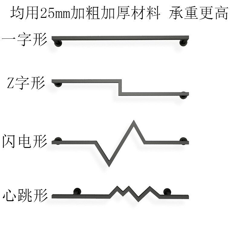铁艺服装店展示架k上墙服装架女装店个性装修货架壁挂式正挂衣服