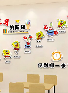 教室装饰初中班级文化墙纸励志学习标F语培训机构装饰课室氛围神