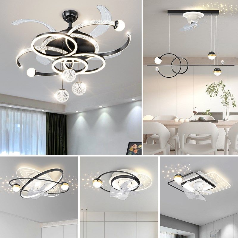 客厅吸顶灯风扇灯2024年新款轻奢大气水晶灯卧室房间灯具组合套餐,家装灯饰光源,风扇灯,淘宝优惠券,粉丝福利购,淘宝优惠卷