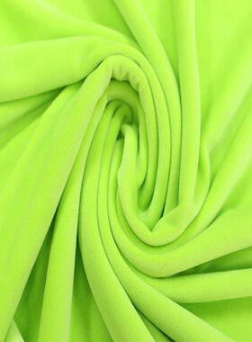 银狐绒  氨纶超柔面料 四面弹z绒布睡衣服毛绒银狐绒玩具面料