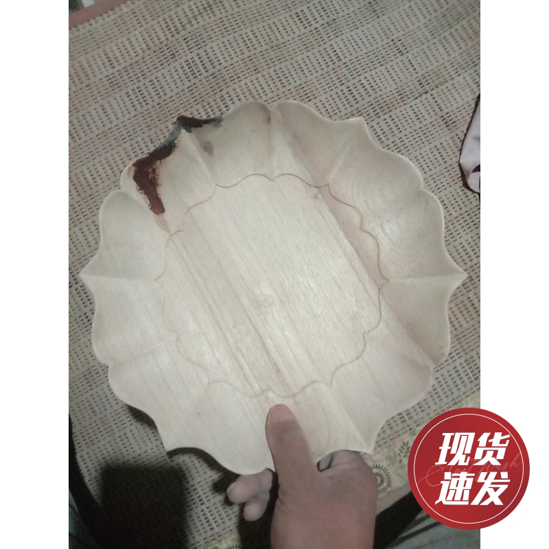 大漆木胎c漆器彩绘盘子漆艺螺钿漆画板金缮材料学生订制DIY微瑕