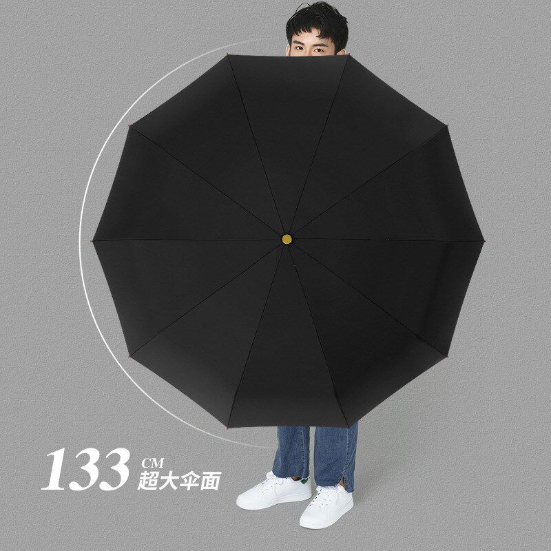 全自动轻奢木柄伞 超大男士z商务折叠广告礼品雨伞现货商用