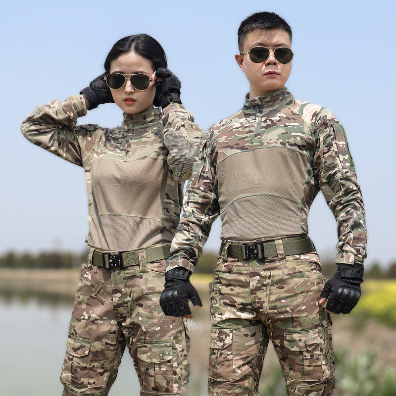 新款四代蛙服迷彩套装夏季户外训作服短袖透气耐磨UCP长袖蛙服套