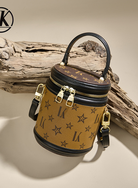 LK女包官方旗舰正品水桶包2026新款高级感圆筒包小众斜挎圆形包包