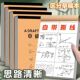 草稿纸草稿本小学生高中生考研专用分区加厚空白演草纸本子数学验算初中生文稿纸大学生用带撕线白纸便宜