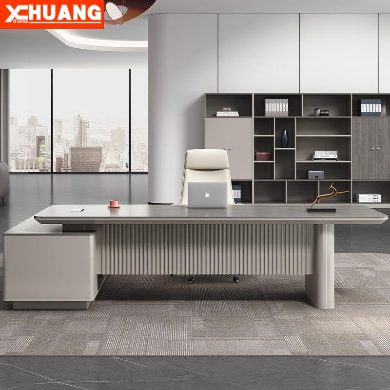 简约现代老板桌办公桌椅组合经理主管桌总裁桌子办公室家具大班台