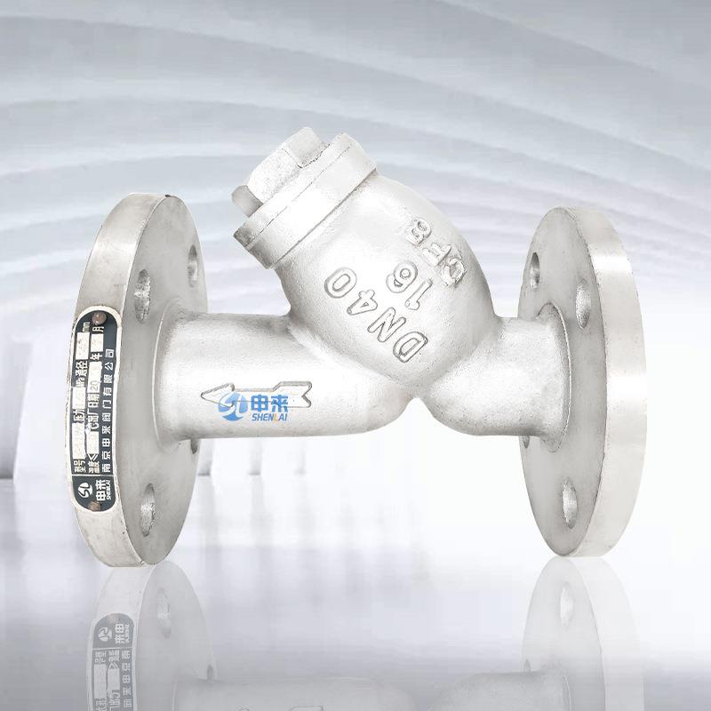 Y型过滤器兰管道法铸钢过器GL41H-16不锈钢过滤器滤网ZVQ滤D滤N2