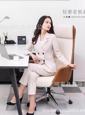 公总大班椅办公室椅老板椅子设计师升裁降FNV可躺家用办椅人体工