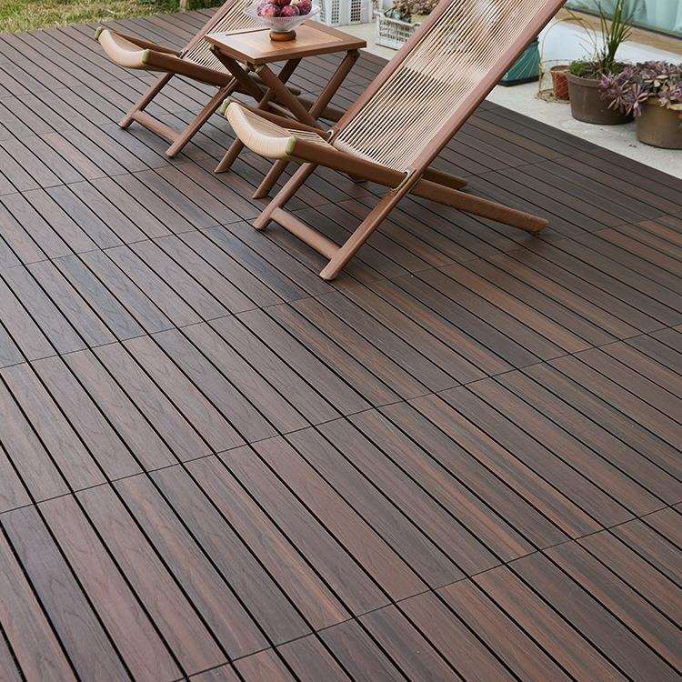 铺户塑外地板庭花园露300台自铺防腐木室外院地面设共挤塑木阳台