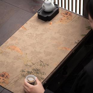 面香隔云纱茶席新式禅意复古桌旗699布茶几热中垫干泡垫双茶桌布