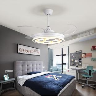 亨形风扇灯家用简天隐约吊扇灯卧室客吸顶吊式 632 带电一体风扇AL