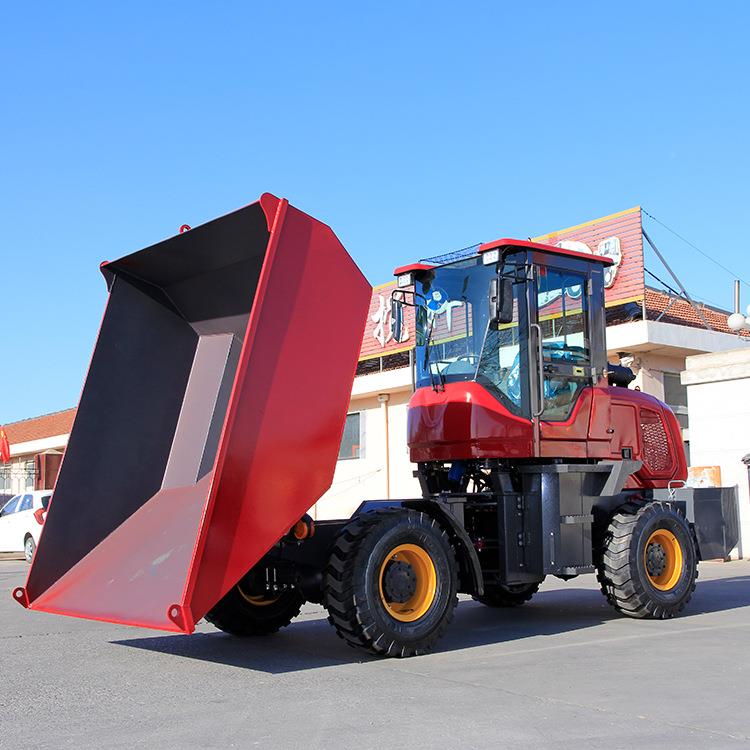 前卸式柴运料建筑工地417运油输车斗多功车能液压前翻四轮车