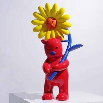 现代简板约卡通树儿脂人物摆件房童工艺品样房TGA书房软装小饰品