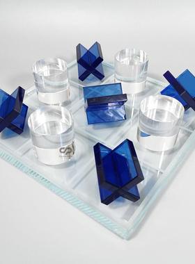 样MQQ创意水晶棋盘板间售居楼处客厅棋盘摆饰件家软装品