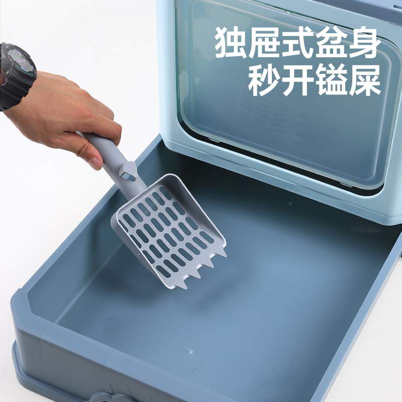 折叠猫砂盆下进上出防带猫砂耐用可拆卸独屉式封闭隔臭猫厕所