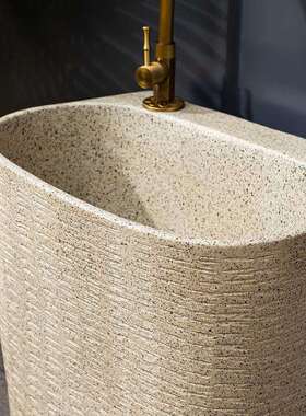 瓷家用卫生ZG-65356间把池复古拖布池阳台户外室外拖院墩陶水池拖