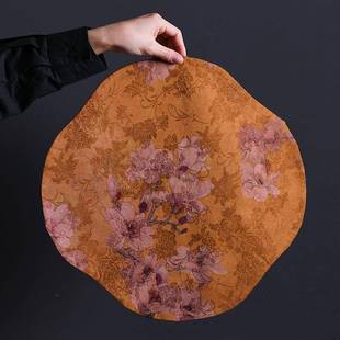 香云纱大号棠干2151泡茶席隔热垫新中式桌意复禅古茶双海面布艺桌