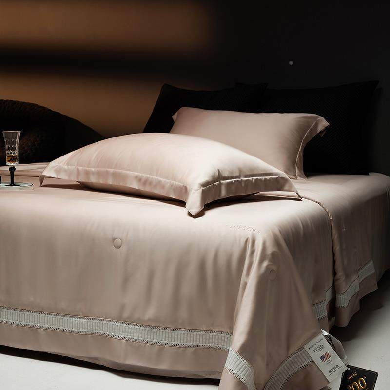 轻奢欧式202新款适10S家用兰2精天丝夏被四件套高端舒5清新LISHEN