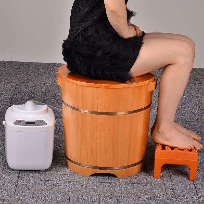 男熏女坐蒸桶多用熏蒸木蒸桶浴桶头部蒸汽汗坐蒸私40高坐蒸密木桶