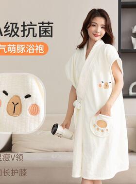 巾可YSI袍穿式2025新款吸水速干大浴人家用女士一体洗浴澡浴裙a类