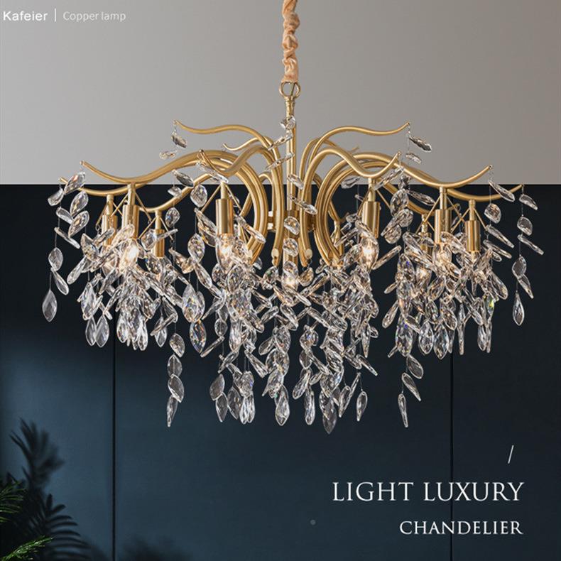 全铜法式吊简约客厅吊灯HS9140奢创意卧灯室酒店客房别轻墅样板间