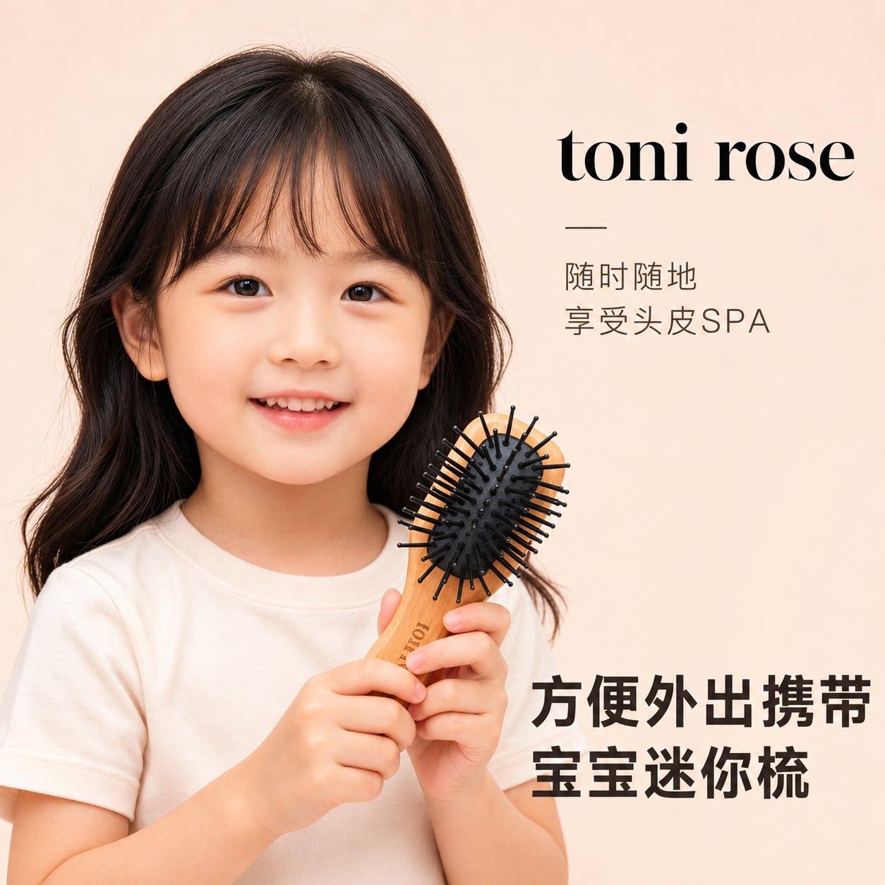便携迷你气囊按摩梳婴儿蓬松