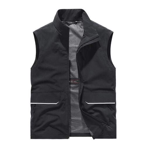多口袋工作服马甲定制印