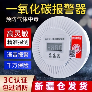 新疆一氧化碳报警器家用CO煤烟炉子蜂窝煤炭柴火预防中毒厂家直销