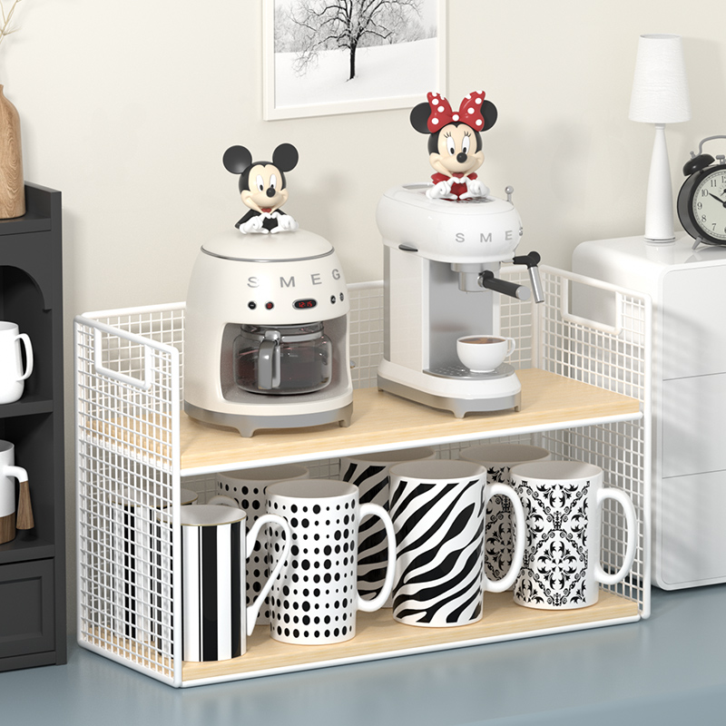 桌面水杯置物架杯架子桌上茶杯收纳层架咖啡杯玻璃杯整理多层置物