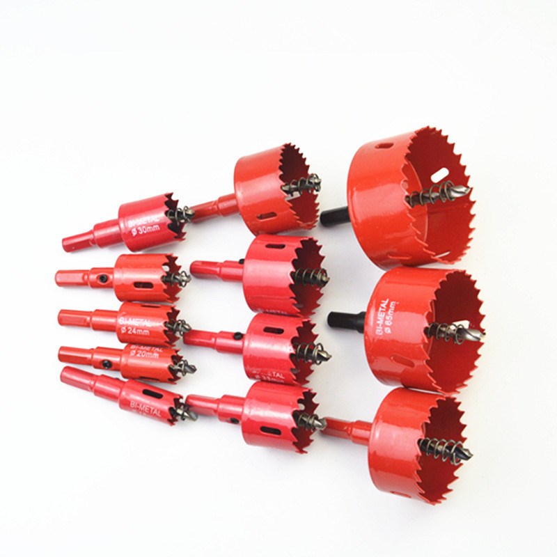 M42双金属钻头木工开孔器石膏板筒灯音响铁板钻孔套装工具18-75mm